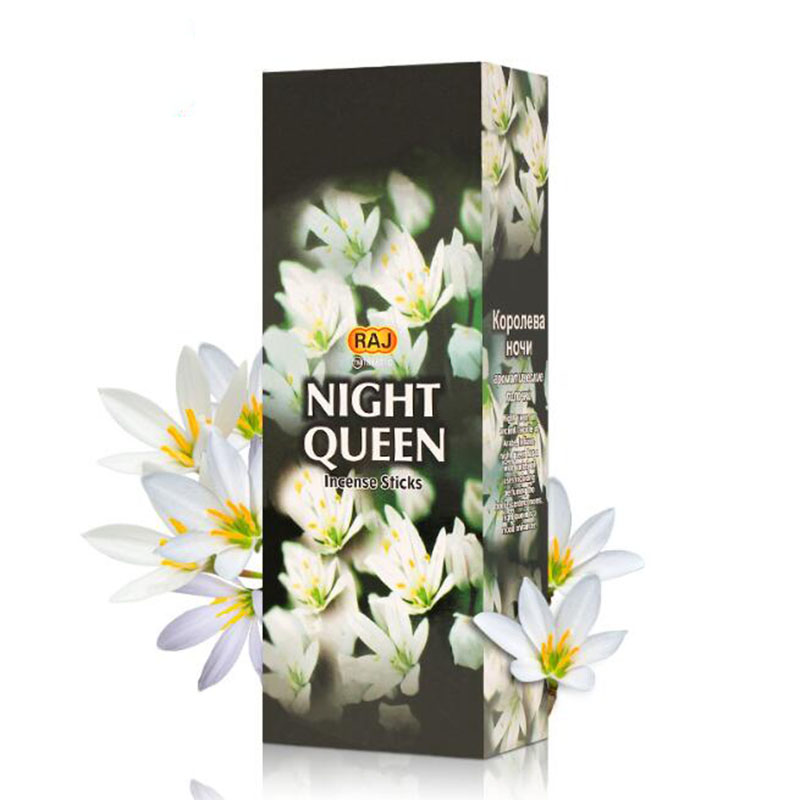 Candle Supplies India - 6 กล่องขนาดเล็กในกล่องใหญ่ Night Queen อินเดียธูป Aroma