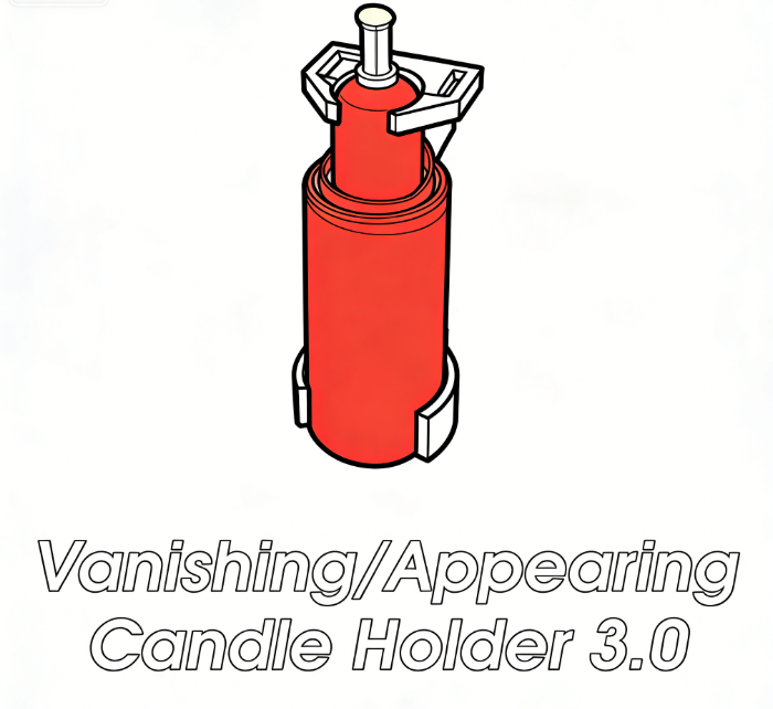 Your Candle Supplies - ที่วางเทียนมายากล 3.0 สำหรับมายากลแบบใกล้ชิดและบนเวที, อุปกรณ์มายากลสำหรับการแสดงมายากลจิตวิทยา