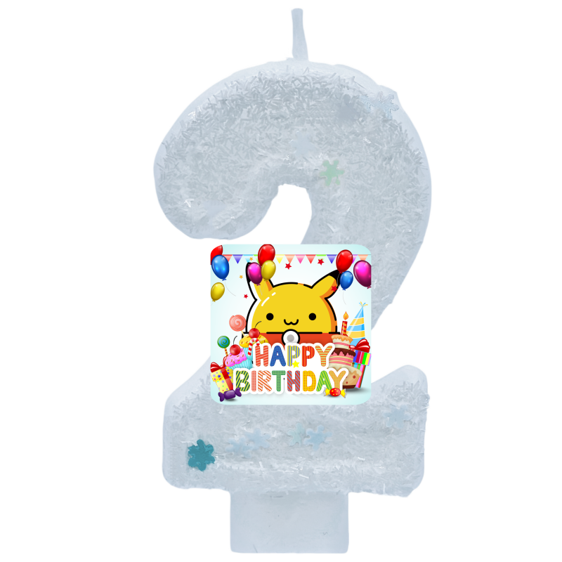 Zebra Candle Supplies - โปเกมอน มอนสเตอร์ พิคาชูเทียนธีมวันเกิดหมายเลข 0-9 อะนิเมะการ์ตูนอุปกรณ์จัดงานวันเกิดตกแต่งเค้กของขวัญสุดฮอต