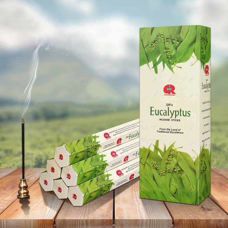 Candle Supplies India - ธูปอินเดีย กลิ่นยูคาลิปตัส ธูปหอมสำหรับโยคะ ผ่อนคลาย ทำสมาธิ ใช้ในบ้าน