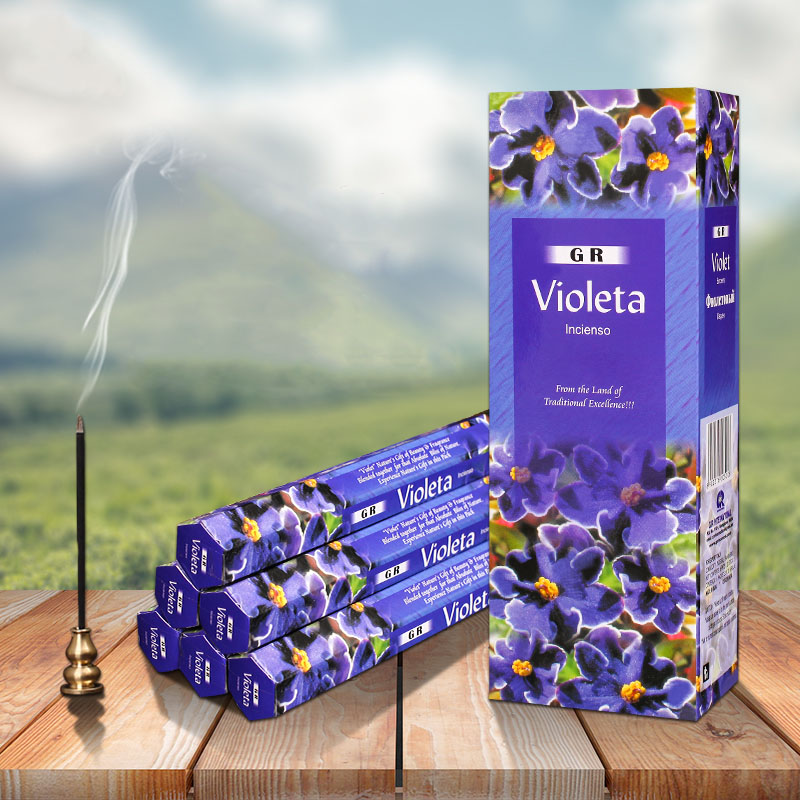 Candle Supplies India - อินเดียธูป Violeta กลิ่นหอมกล่องใหญ่ธูปดอกไม้รส Aroma ธูปสําหรับโยคะผ่อนคลายกลิ่น Supply