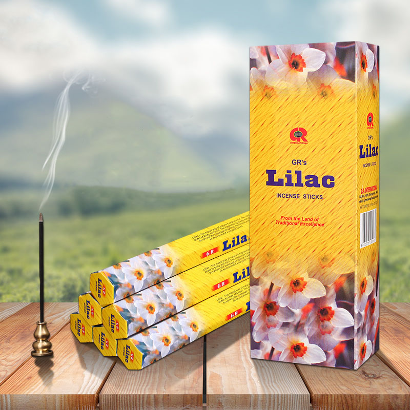 Candle Supplies India - อินเดียธูปกานพลู Lilac Aromatherpay ธูป Stick กล่องใหญ่