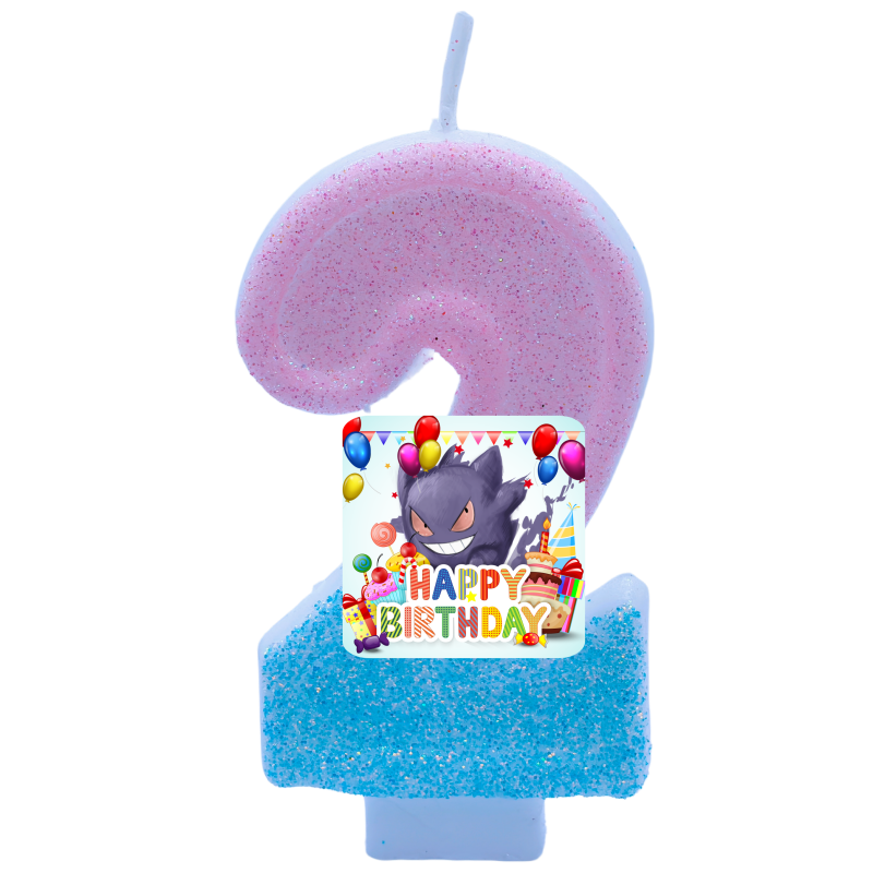 Zebra Candle Supplies - โปเกมอน เกนการ์เทียนธีมวันเกิดหมายเลข 0-9 อะนิเมะการ์ตูนโปเกมอนอุปกรณ์จัดงานวันเกิดตกแต่งเค้กของขวัญสุดฮอต