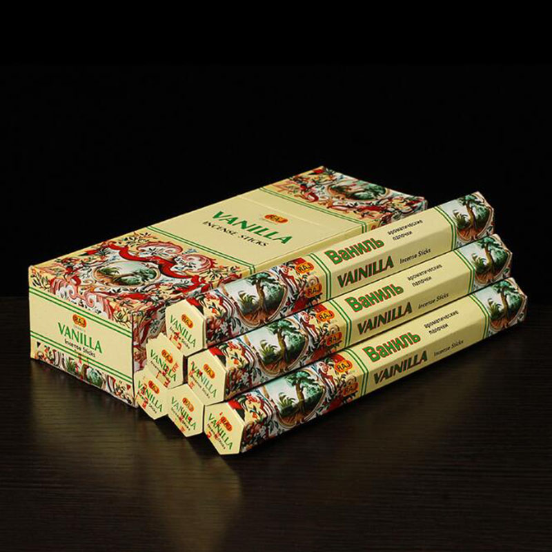 6 กล่องขนาดเล็กอินเดียธูปวานิล - Candle Supplies India บทวิจารณ์และราคา