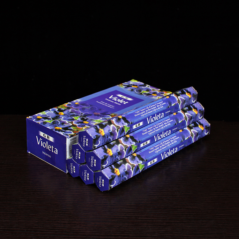 อินเดียธูป Violeta กลิ่นหอมกล่ - Candle Supplies India บทวิจารณ์และราคา