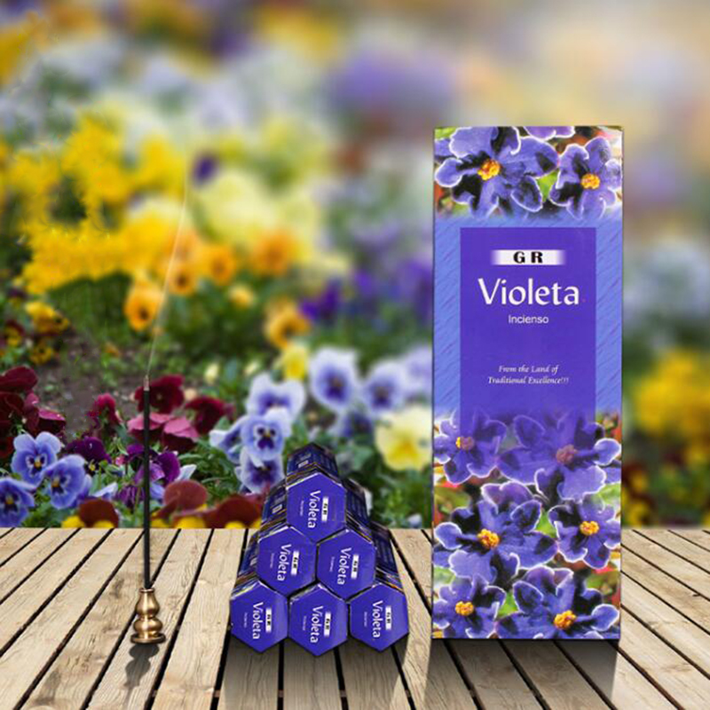 อินเดียธูป Violeta กลิ่นหอมกล่ - Candle Supplies India บทวิจารณ์และราคา