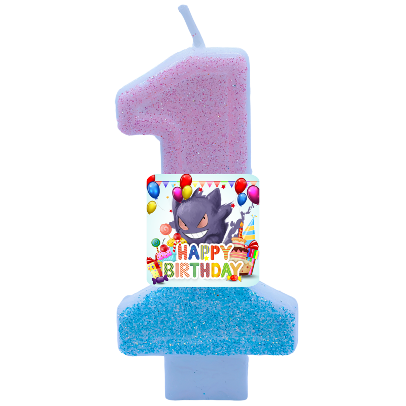โปเกมอน เกนการ์เทียนธีมวันเกิด - Zebra Candle Supplies บทวิจารณ์และราคา