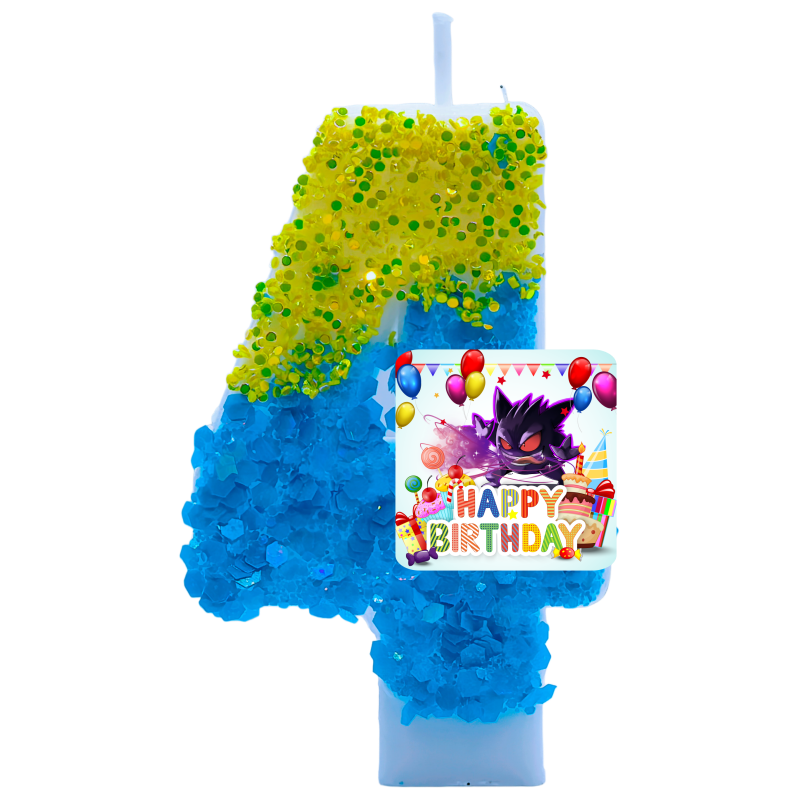 โปเกมอน เกนการ์เทียนธีมวันเกิด - Zebra Candle Supplies บทวิจารณ์และราคา