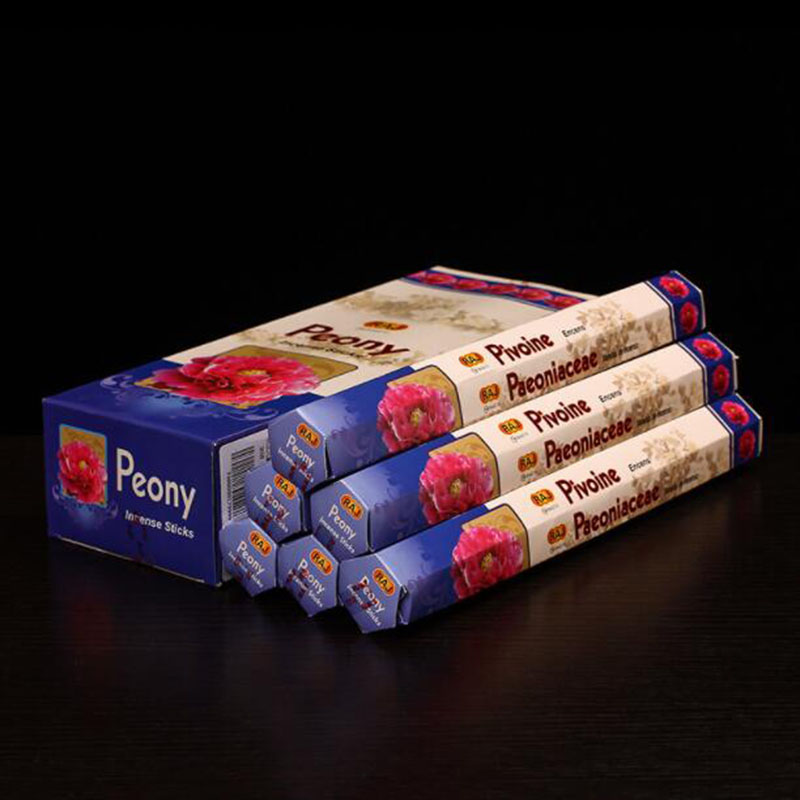 อินเดียธูปกล่องใหญ่ Peony รสธู - Candle Supplies India บทวิจารณ์และราคา