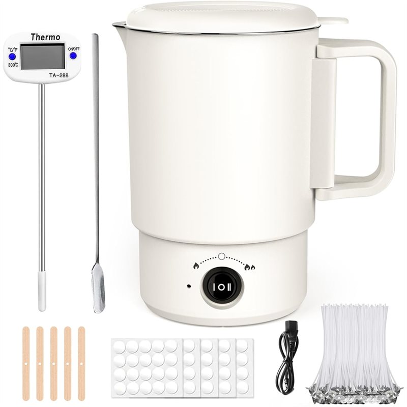 ชุดหม้อหลอมขี้ผึ้งไฟฟ้า 800 มล - Candle Supplies Uk บทวิจารณ์และราคา