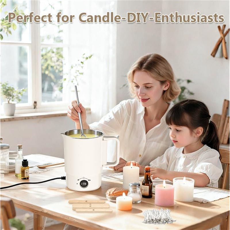ชุดหม้อหลอมขี้ผึ้งไฟฟ้า 800 มล - Candle Supplies Uk บทวิจารณ์และราคา